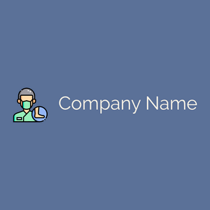 Podiatrist logo on a Waikawa Grey background - Hospital & Farmácia