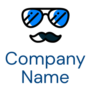 Moustache logo on a White background - Mode & Beauté