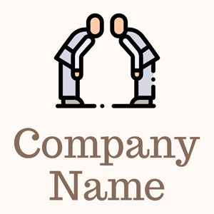 Karate logo on a Seashell background - Sport