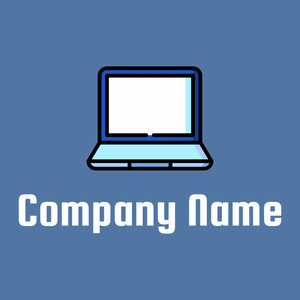 Laptop logo on a San Marino background - Empresa & Consultantes