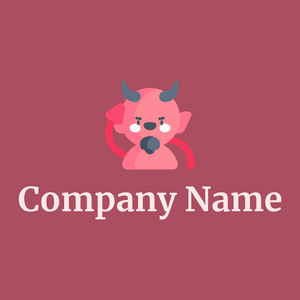 Devil logo on a Hippie Pink background - Religione