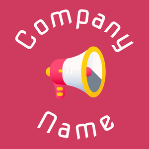 Advertising logo on a Old Rose background - Comunicazioni