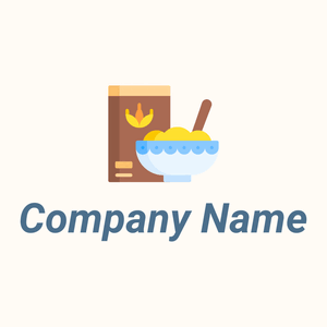 Oatmeal logo on a Floral White background - Agriculture