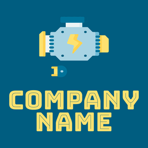 Engine logo on a Blue Lagoon background - Tecnologia