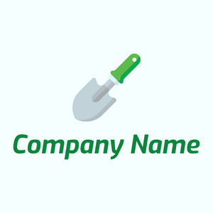 Shovel logo on a Azure background - Fiori