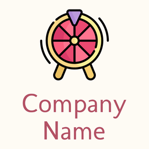 Lottery game logo on a Floral White background - Jogos & Recreação