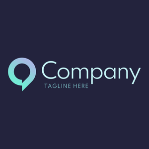 Minimalist speech bubble logo - Comunicaciones