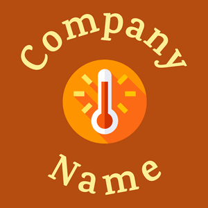 Hot logo on a Rust background - Abstrakt