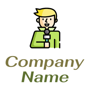 Reporter on a White background - Comunicazioni