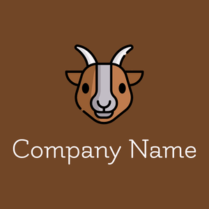 Goat logo on a Semi-Sweet Chocolate background - Dieren/huisdieren