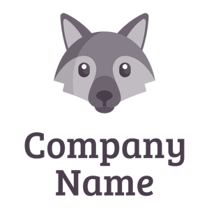 Wolf on a White background - Dieren/huisdieren