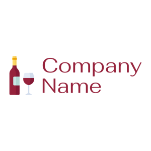 Wine bottle logo on a White background - Agricultura