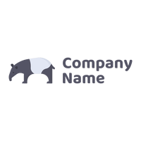 Tapir on a White background - Animais e Pets