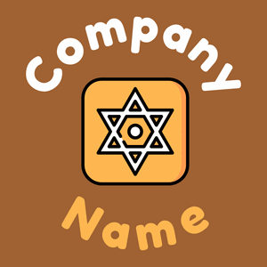 Star of david logo on a Mai Tai background - Religious