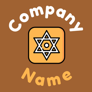 Star of david logo on a Mai Tai background - Religion et spiritualité