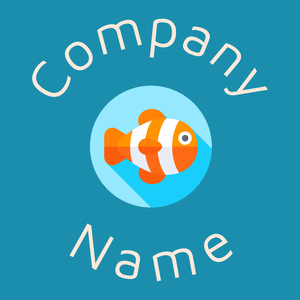 Clown fish on a Pelorous background - Dieren/huisdieren