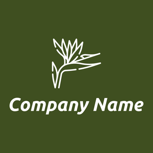Bird of paradise logo on a Army green background - Sommario