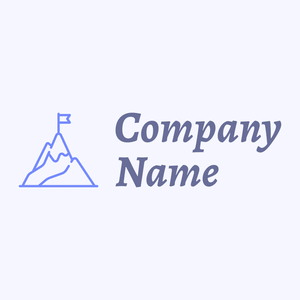 Mountain logo on a Ghost White background - Abstracto