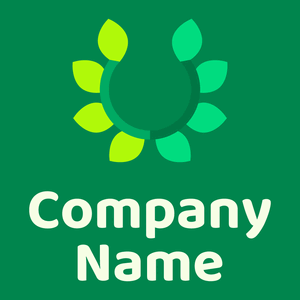 Laurel logo on a green background - Abstrato