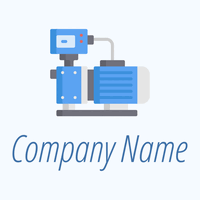 Water pump logo on a Alice Blue background - Construcción & Herramientas