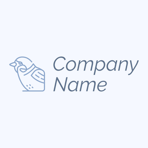 Sparrow logo on a Alice Blue background - Animali & Cuccioli