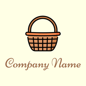 Wicker basket on a Light Yellow background - Domaine sportif