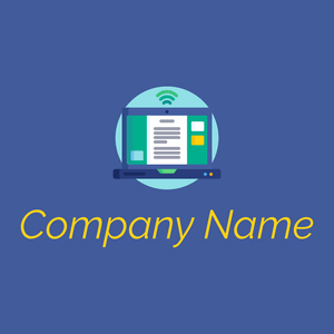 Notebook logo on a Mariner background - Abstrakt