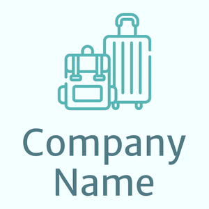 Travel luggage logo on a Azure background - Autos & Fahrzeuge