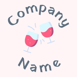 Wine glass logo on a Snow background - Agricultura