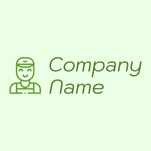 Repairman logo on a Honeydew background - Entreprise & Consultant