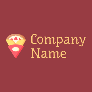 Crepes logo on a Mexican Red background - Nourriture & Boisson
