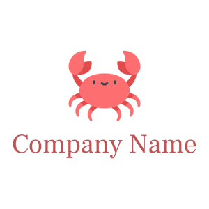 Crab logo on a White background - Abstracto
