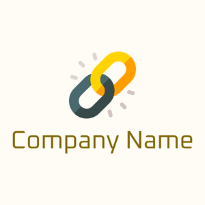 Link logo on a Floral White background - Caridade & Empresas Sem Fins Lucrativos