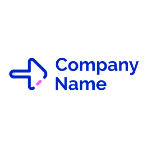Medium Blue Right arrow on a White background - Sports