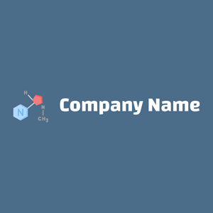 Nicotine logo on a Wedgewood background - Abstrait