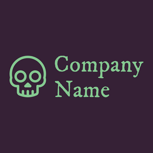Skull logo on a Mardi Gras background - Abstracto