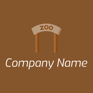 Zoo logo on a Korma background - Animales & Animales de compañía