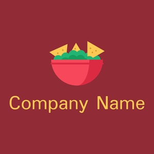 Nachos logo on a Bright Red background - Alimentos & Bebidas