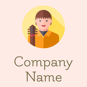 Musician logo on a Rose background - Unterhaltung & Kunst