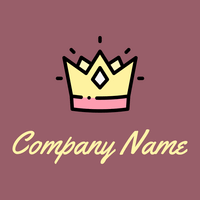 Crown logo on a Mauve Taupe background - Moda & Belleza