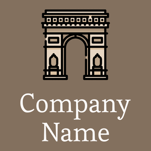 Arc de triomphe on a Donkey Brown background - Arquitetura