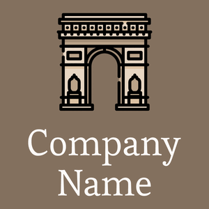 Arc de triomphe on a Donkey Brown background - Arquitectura