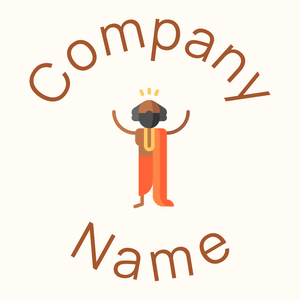 Guru logo on a Floral White background - Religious