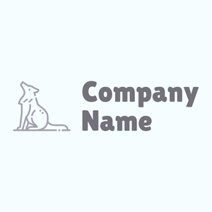 Wolf logo on a Azure background - Animales & Animales de compañía