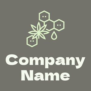 Cbd oil on a Ironside Grey background - Abstrakt