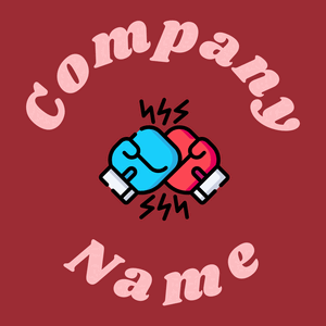 Boxing gloves logo on a Bright Red background - Nettoyage & Entretien