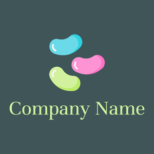 Jelly beans logo on a Casal background - Alimentos & Bebidas