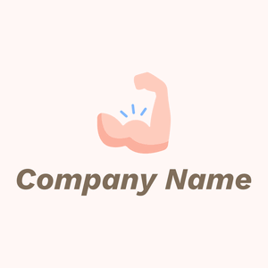 Muscle logo on a Snow background - Medical & Pharmaceutical