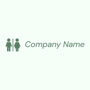 Toilet logo on a Mint Cream background - Construcción & Herramientas