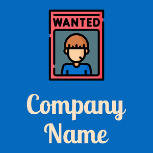 Wanted on a Navy Blue background - Abstracto